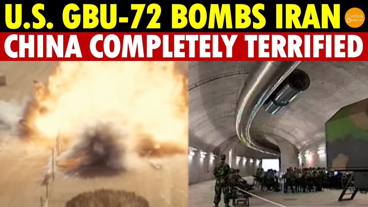 China Terrified! U.S. GBU-72 Turns Iran’s Missile Base Into Graveyard, China Can't Defend