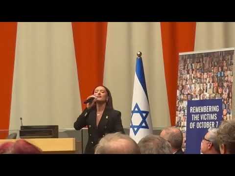 Eden Golan performs October Rain at UN headquarters |EurovisionFun