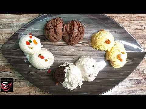 आइसक्रीम बनाने के सबसे आसान तरीके|Butterscotch, Vanilla, Oreo & Chocolate Ice Cream Recipes |Apeksha