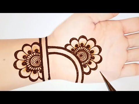 Beautiful Arabic Mehndi design for hands|Simple Easy Mehandi design| Mehandi designs Shab's Creation
