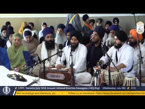 LIVE: Toronto Annual Akhand Keertan Smaagam  (July 4, 2018) Morning