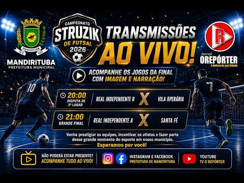 CAMPEONATO STRUZIK DE FUTSAL // DISPUTA DE 3º LUGAR E GRANDE FINAL