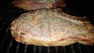 Bone in Ribeyes from Matador Prime Steak Reverse Seared On The Oklahoma Joe Offset