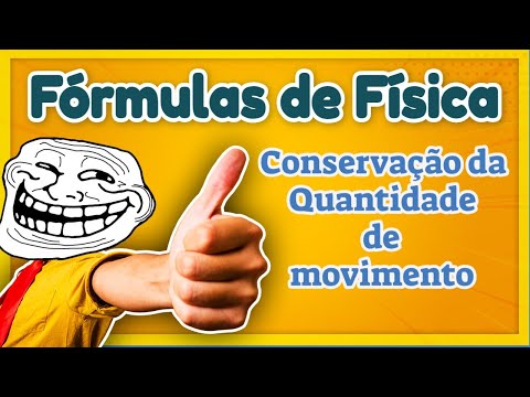 Fórmulas de Física - Conservação da Quantidade de Movimento - TUDO que você precisa lembrar
