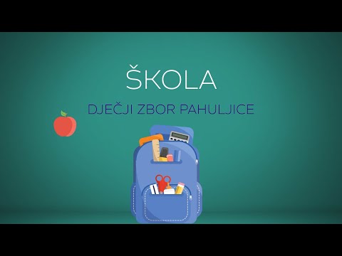 Dječji zbor Pahuljice - Škola (Official lyric video)