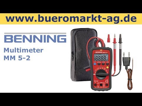 Benning Multimeter MM True RMS digital, Auto Range, Voltsensor