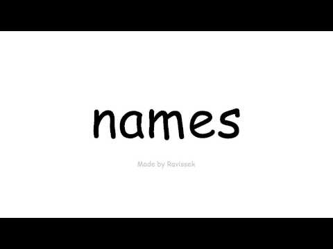 Mësoni anglisht   emrat