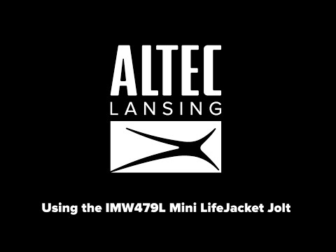 Using the IMW479L Mini LifeJacket Jolt Bluetooth Speaker - Unboxing and Controls