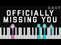 Tamia - Offcially Missing You | EASY Piano Tutorial