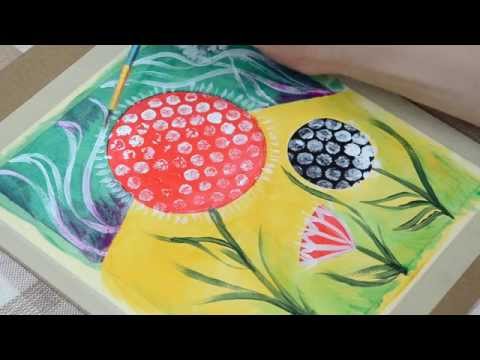 Retro Seed Heads - Art in an Hour