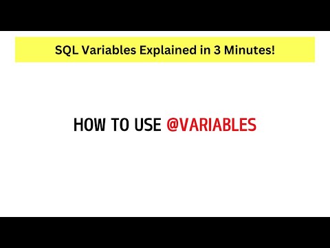 Sql Variables How To Use Variables In Sql Sql Tutorial Sql Datascience Programming