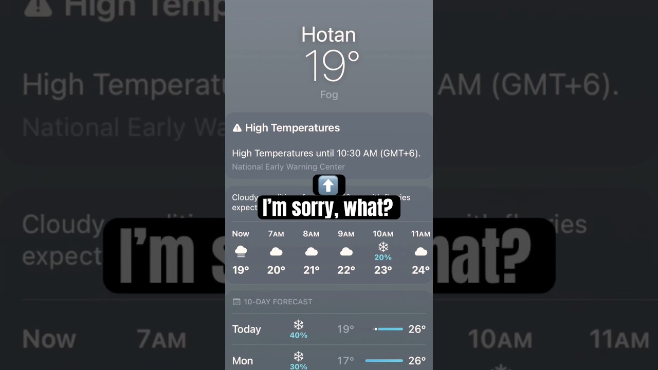 The weather app had a stroke #meme, #snow, #memes, #funny #shorts