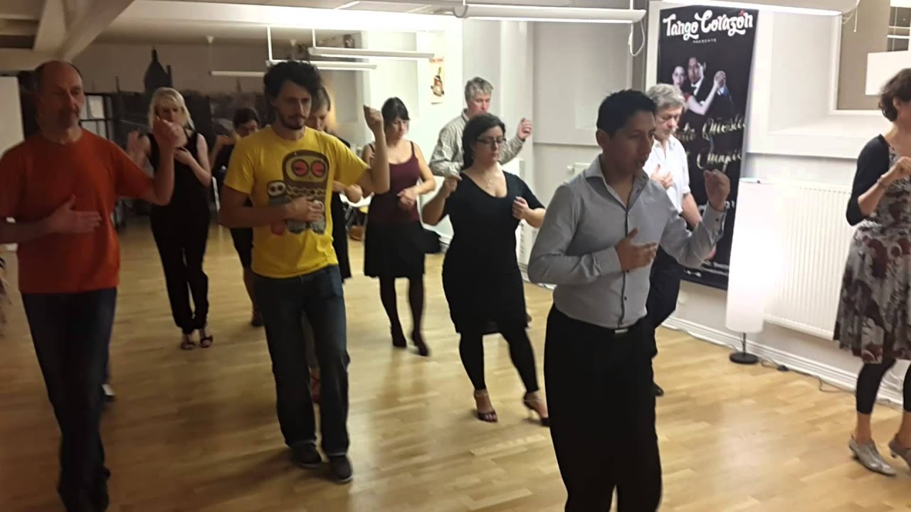 Tango Corazón Technique Class Caminata & Adornos 2 - Julieta Qüesta and Rauli Choque. October 2014