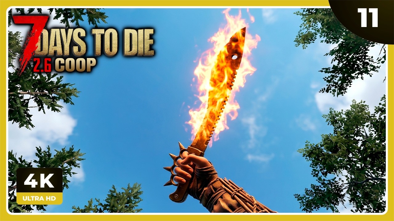 7D2D #11 | TENEMOS MACHETE DE FUEGO!! | 7 DAYS TO DIE Gameplay Español