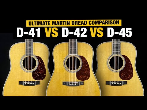 Martin D-41 vs D-42 vs D-45 - Powerhouse Martin Guitar Comparison!