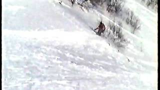 preview picture of video 'Ski fun jump in Kirovsk'