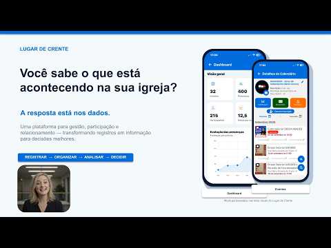 Conheça nossa solução de gestão para igrejas Neste vídeo você conhecerá nossa solução de gestão para igrejas e muito mais como: eventos,igreja,diversão,adoração,festifidades