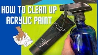 How to Clean Acrylic Paint off of Surfaces