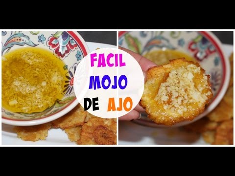 Mojo de ajo para tostones y pernil | Cocinando con Ros Emely