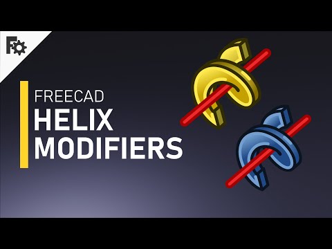 3D modeling FreeCAD 0.19 - Additive & Subtractive Helix