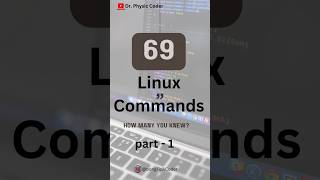 69 Linux Commands #linux #linuxcommands #youtubeshorts
