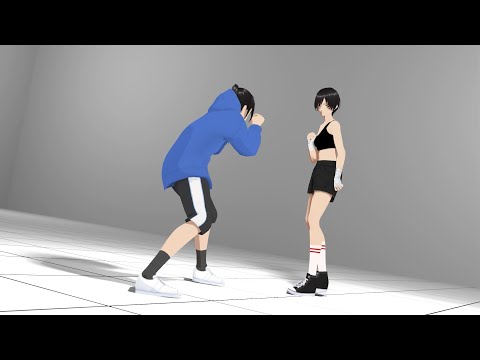 【Girls Fight】Raichi vs Anne【Blender】