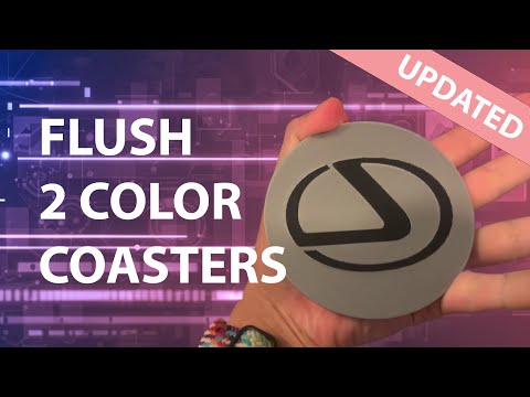 Flush Dual Color Coasters // Bambu Studio Tutorial