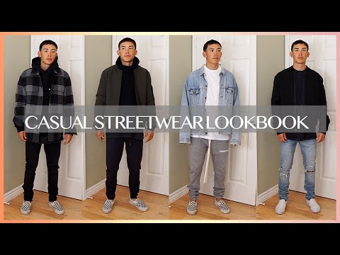 MEN'S STREETWEAR OUTFIT IDEAS | My Boyfriend Styles a Lookbook! Video