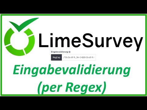 LimeSurvey: Regex nutzen (z.B. für Abfrage von E-Mail-Adressen)