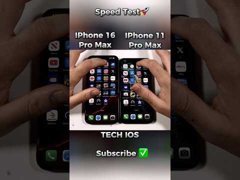 iPhone 16 Pro Max vs iPhone 11 Pro Max Speed Test ⚡ | Generations Apart!#shorts #viralvideo