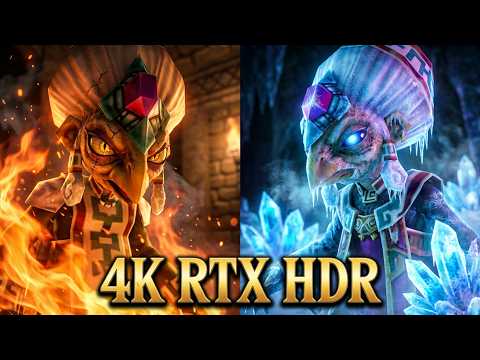 The legend of zelda ocarina of time 3DS link vs Twinrova 4k RTX HDR