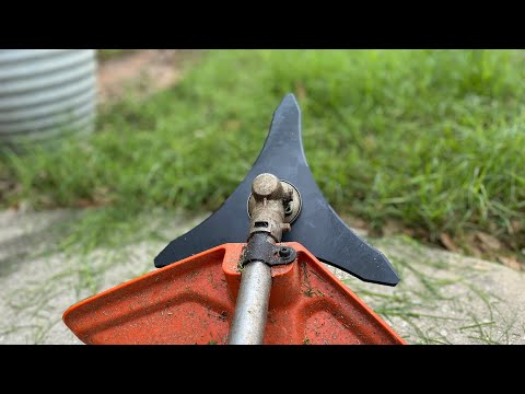 Husqvarna 128Ld,  AR-Pro brush cutter blade test!! @husqvarna