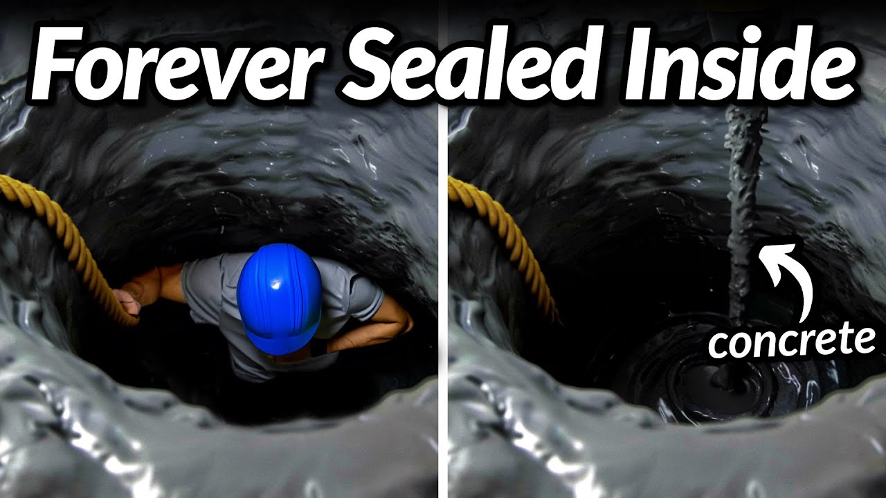 He went inside a cave. Then, they sealed him inside.