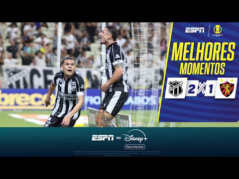 Gols e lances de Ceará x Sport