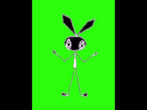 Vibri green screen dancing *Vib Ribbon green screen*