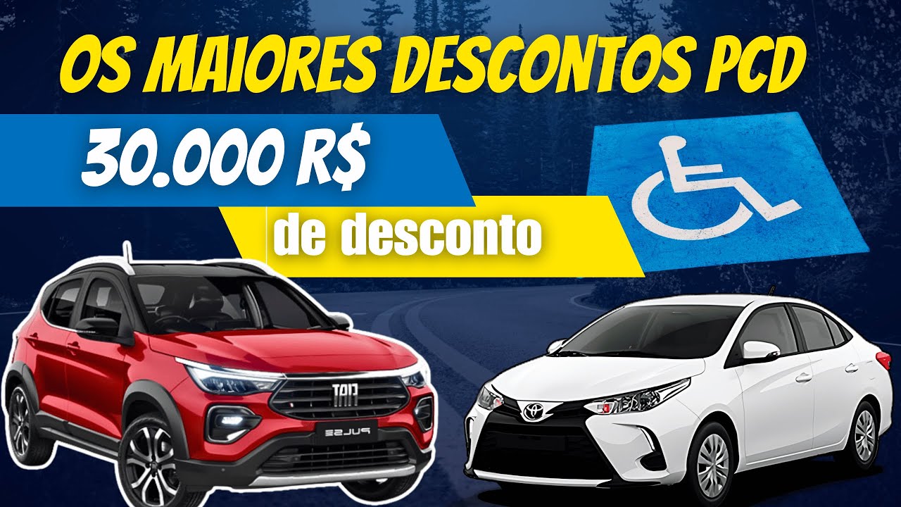 OS 10 CARROS PCD MAIS BARATOS E COM MAIORES DESCONTOS ATUALMENTE