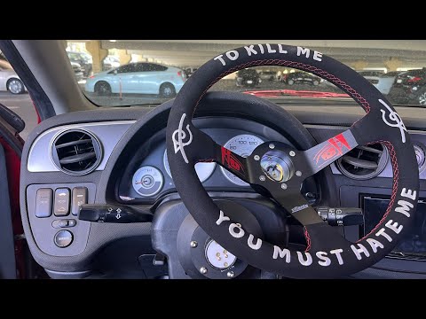 Acura Rsx steering wheel and nrg quick release install.