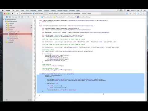 iOS Animation with Swift Scale Transform class 45