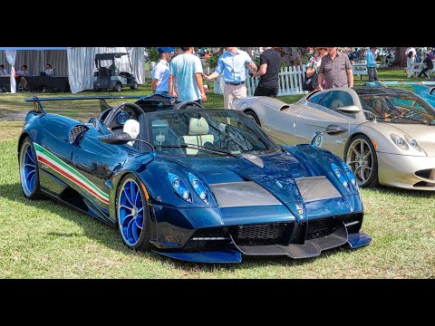 Pagani Utopia, Pagani Huayra, Bugatti Chiron 300+ Ferrari Daytona SP3 - Supercars Hypercars Drive by