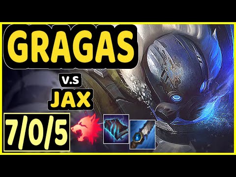 AKAADIAN (GRAGAS) vs JAX - 7/0/5 KDA JUNGLE CHALLENGER GAMEPLAY - NA