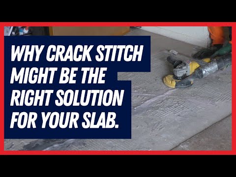 Why crack stitch concrete repair might be the right solution for your damaged slab.