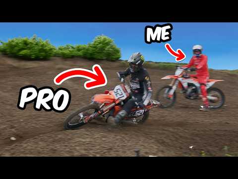 I Survived My First Motocross Race vs. a Pro Racer!