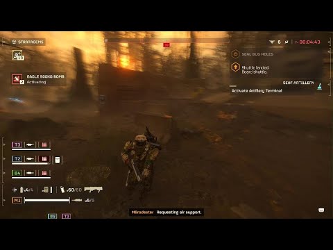 HELLDIVERS 2 last second extraction
