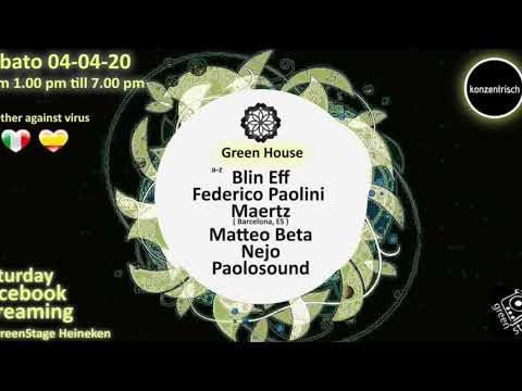 Paolosound Lockdown DJ Set for Green House 04/04/020