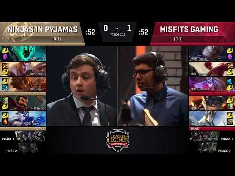 MSF VS NIP Highlights Game 2 | EU LCS Summer 2017 | Misfits vs Ninjas in Pyjamas