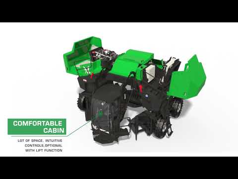 Komptech Topturn X4500 Compost Windrow Turner Overview