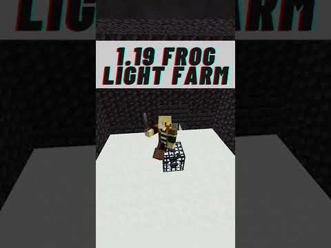 Minecraft 1.19 Redstone Frog Light Farm Tutorial #shorts