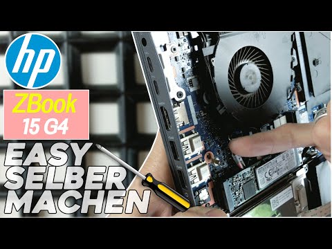 HP ZBook 15 G4 von Innen - RAM, SSD, Akku, Lüfter wechseln - Tutorial
