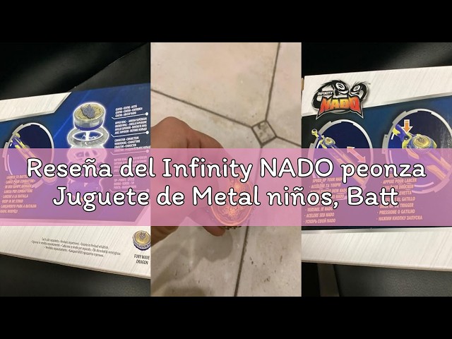 Vídeo relacionado con INFINITY NADO peonza Battle Arena Set, peonza para niños 2PCS contra Juguetes con Mini Lanzador de Espadas, para niños y niñas 5 6 7 8 9 10 11 12 años en adelante