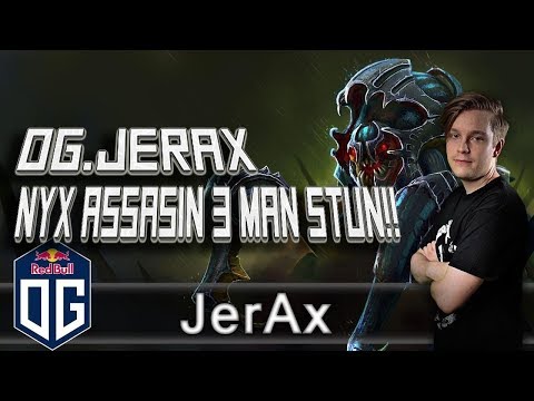 Dota 2 Og.Jerax!! 3 mans stun instant GG!! Nyx Assassin!